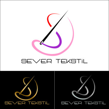 Tekstil firma logosu yarışmasına tasarımcı Tesen tarafından sunulan  tasarım 
