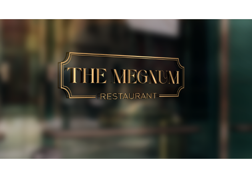 The Megnum Restoranı İçin Logo Tasarım. yarışmasına tasarımcı Ömersysl tarafından sunulan  tasarım 
