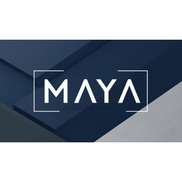 MAYA yazı karakteri ile bir inşaat proje yarışmasına tasarımcı Supreme-Striking tarafından sunulan  tasarım 