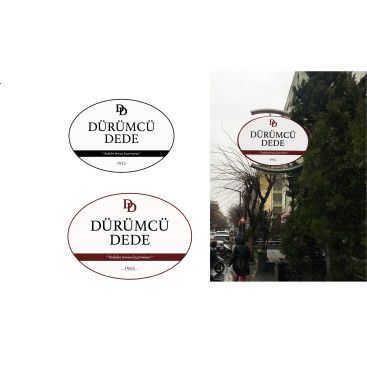 Sade ve klas bir tabela  yarışmasına tasarımcı nagena tarafından sunulan  tasarım 