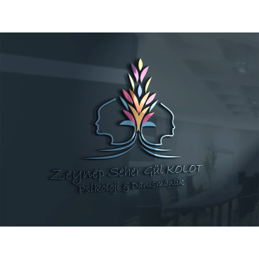 Psikoloji kliniği logo tasarımı yarışmasına tasarımcı kuzfe35 tarafından sunulan  tasarım 