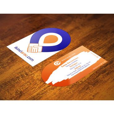 İKİNCİARAÇ İÇİN EN İYİ KARTVİZİT yarışmasına tasarımcı Tuncay Ataman tarafından sunulan  tasarım 