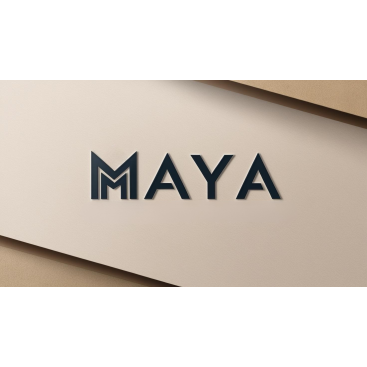 MAYA yazı karakteri ile bir inşaat proje yarışmasına tasarımcı Supreme-Striking tarafından sunulan  tasarım 