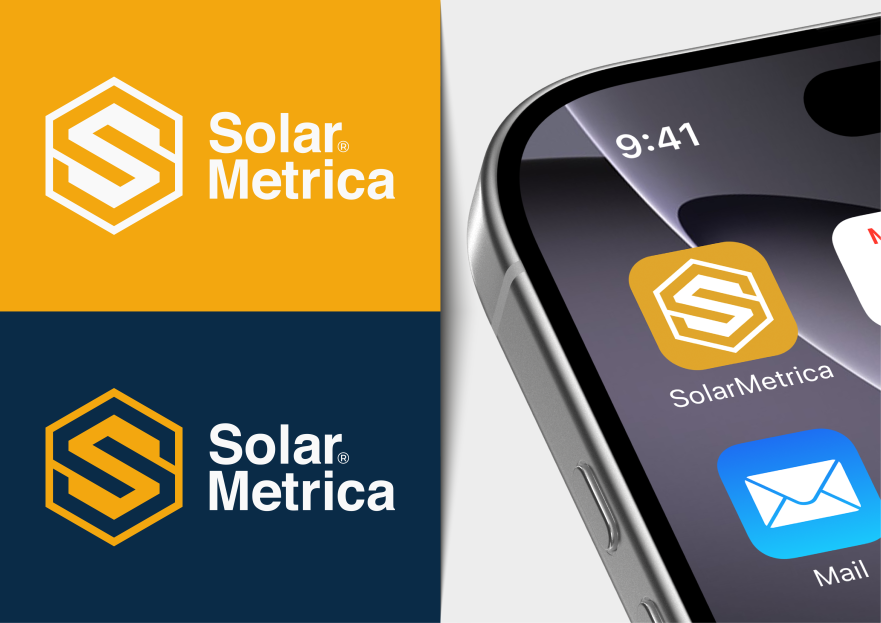 solarmetrica.com İçin Yenilikçi Logo yarışmasına tasarımcı MS™ tarafından sunulan  tasarım 