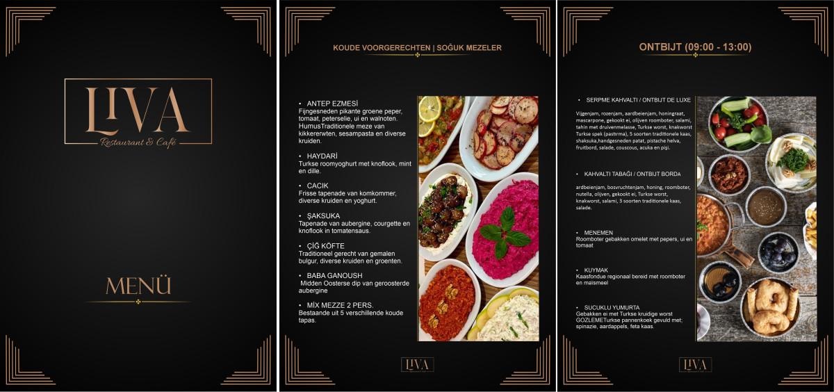 Tasarlayan yasemin esen-Restoran cafe tarzı menü tasarımı 