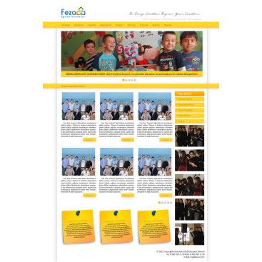 Özel Okul Web Sitesi yarışmasına tasarımcı m_e_c tarafından sunulan  tasarım 