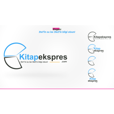kitapekspres YENİ LOGO VE SLOGAN ARIYOR yarışmasına tasarımcı AYŞE Özgmş tarafından sunulan  tasarım 