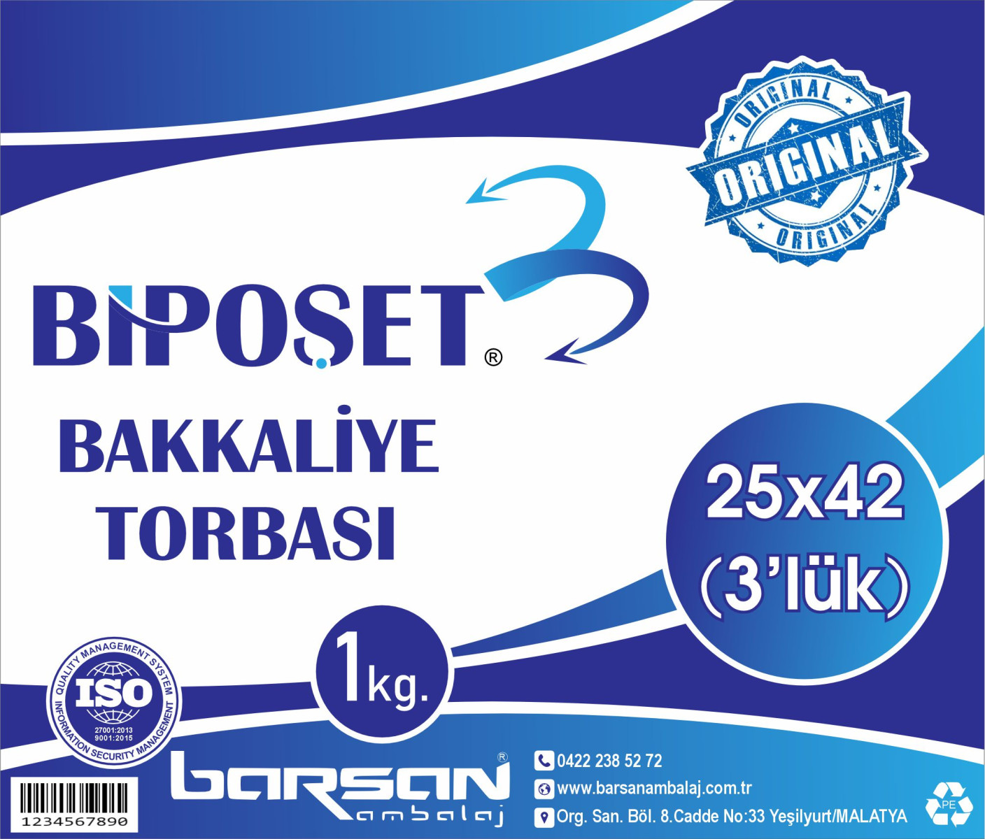 Tasarlayan 443618-BAKKALİYE TORBASI  DIŞ AMBALAJ TASARIMI