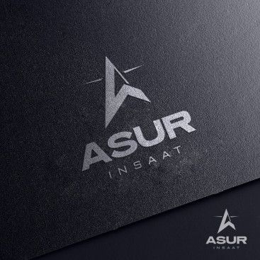 ASUR İNŞAAT İÇİN LOGO TASARIM yarışmasına tasarımcı grfkismail tarafından sunulan  tasarım 