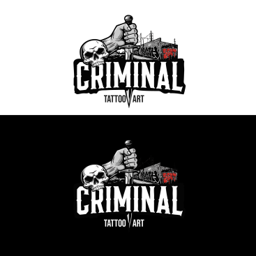 Dövme Stüdyomuza Logo yarışmasına tasarımcı İbrahimŞ. tarafından sunulan  tasarım 