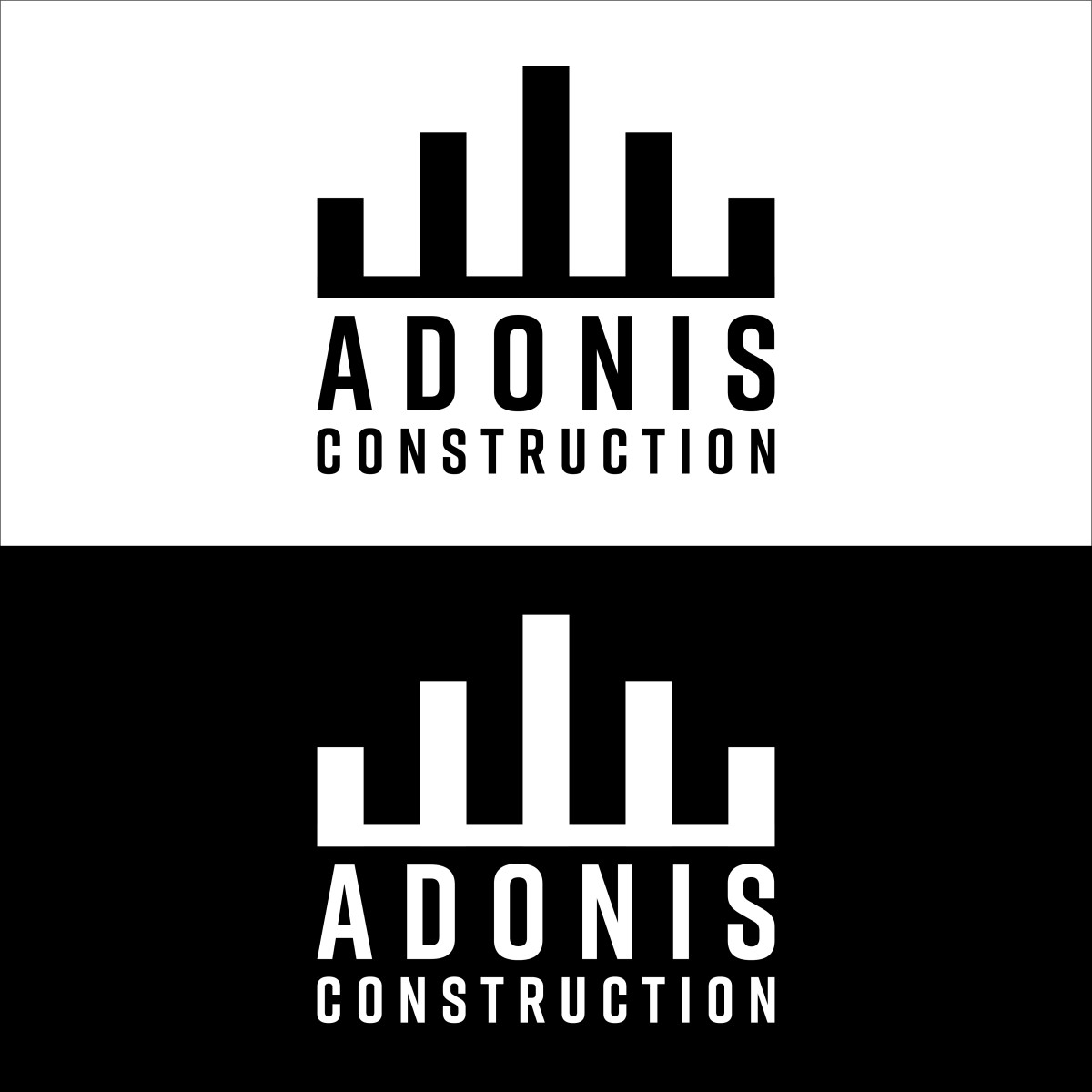 Tasarlayan said taşdelen-Adonis Construction Logo Tasarımı