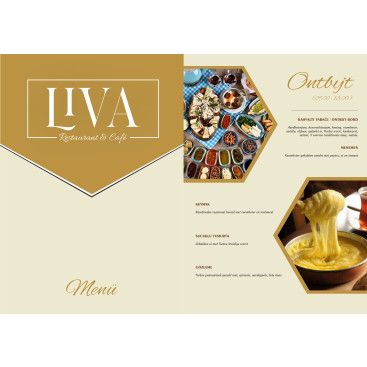Restoran cafe tarzı menü tasarımı  yarışmasına tasarımcı yasemin esen tarafından sunulan  tasarım 