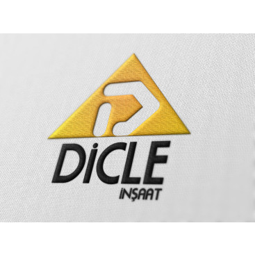 DİCLE İNŞAATA LOGO TASARIMI yarışmasına tasarımcı Designusgrafik tarafından sunulan  tasarım 