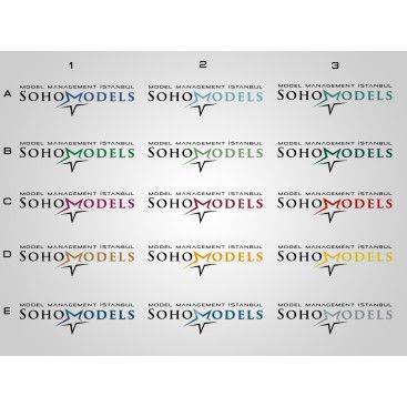 Model Ajansına Logo Tasarım yarışmasına tasarımcı designburak tarafından sunulan  tasarım 