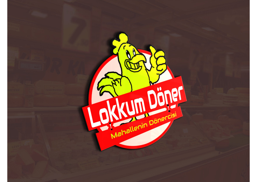 LOKKUM DÖNER LOGO TASARIMI yarışmasına tasarımcı Flu Medya™ tarafından sunulan  tasarım 