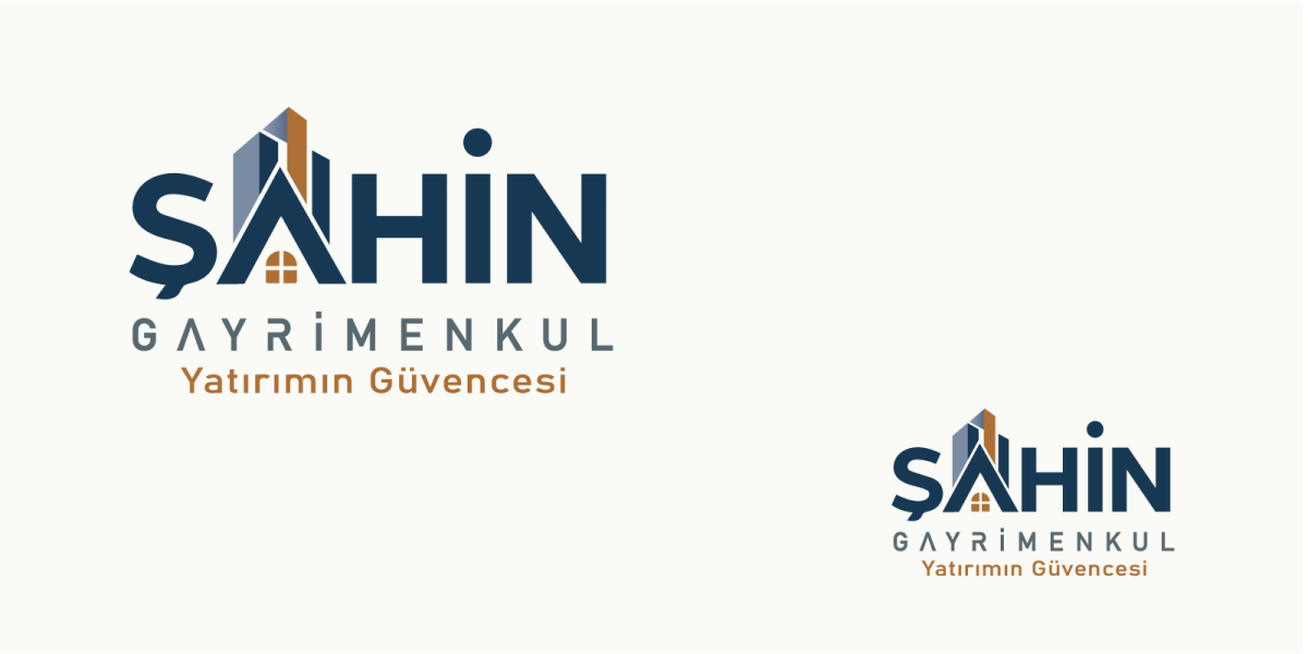 Tasarlayan izdüsümü-Şahin Gayrimenkul Logo + Kurumsal Kimlik