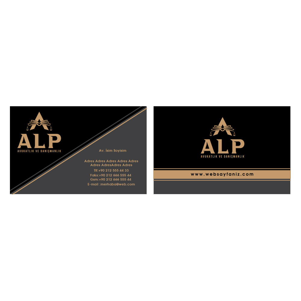 HUKUK OFİSİ İÇİN LOGO VE KARTVİZİT 