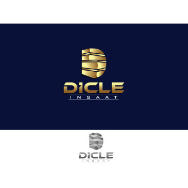 DİCLE İNŞAATA LOGO TASARIMI yarışmasına tasarımcı grfkismail tarafından sunulan  tasarım 