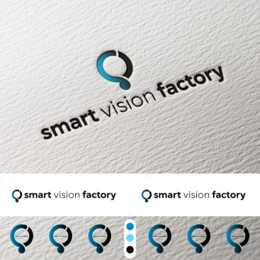Smart Vision Factory için Logo Tasarımı yarışmasına tasarımcı pinkselldesign tarafından sunulan  tasarım
