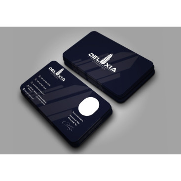 DELUXIA GAYRİMENKUL KARTVİZİT TASARIMI yarışmasına tasarımcı Gromedya Tasarım tarafından sunulan  tasarım 