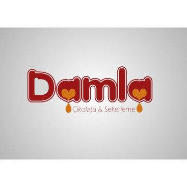 DAMLA Çikolata ve Şekerleme logo tasarım yarışmasına tasarımcı Esraya tarafından sunulan  tasarım 