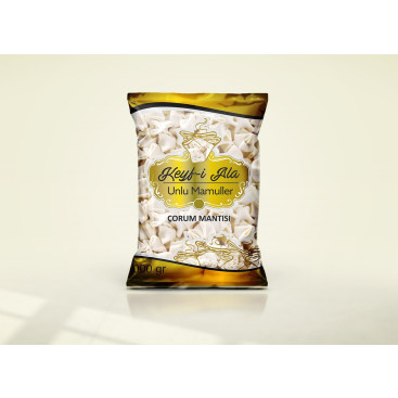 İlgi Çekici Mantı ambalaj yarışmasına tasarımcı ᵈᵉᶻᶻᶤᶰᵍᵃʳᵗ tarafından sunulan  tasarım 