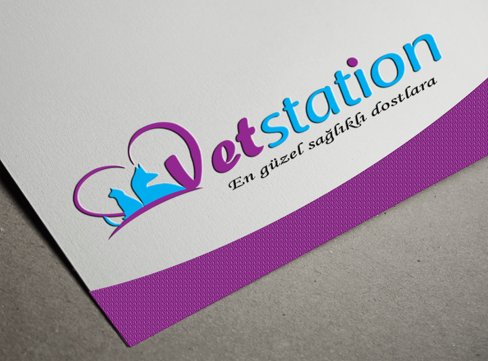 Tasarlayan dream_design-VET STATION VETERİNER KLİNİĞİ   LOGO 