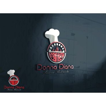 pizza restoranim icin logo tasarimi yarışmasına tasarımcı GhostSpy tarafından sunulan  tasarım 