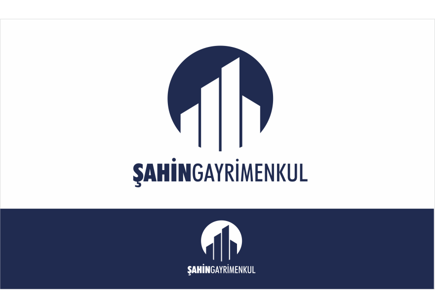 Şahin Gayrimenkul Logo + Kurumsal Kimlik yarışmasına tasarımcı ErcanH tarafından sunulan  tasarım 