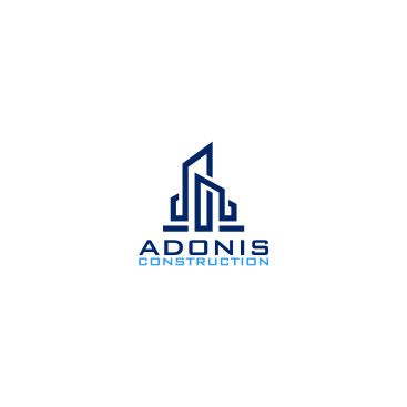 Adonis Construction Logo Tasarımı yarışmasına tasarımcı gokhandesignr tarafından sunulan  tasarım 