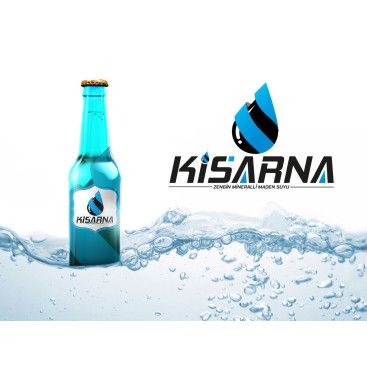 kisarna maden suyu için logo çalışması yarışmasına tasarımcı muratgoktas tarafından sunulan  tasarım 
