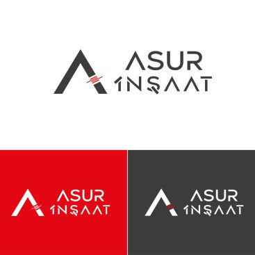 ASUR İNŞAAT İÇİN LOGO TASARIM yarışmasına tasarımcı Gizem SC tarafından sunulan  tasarım 