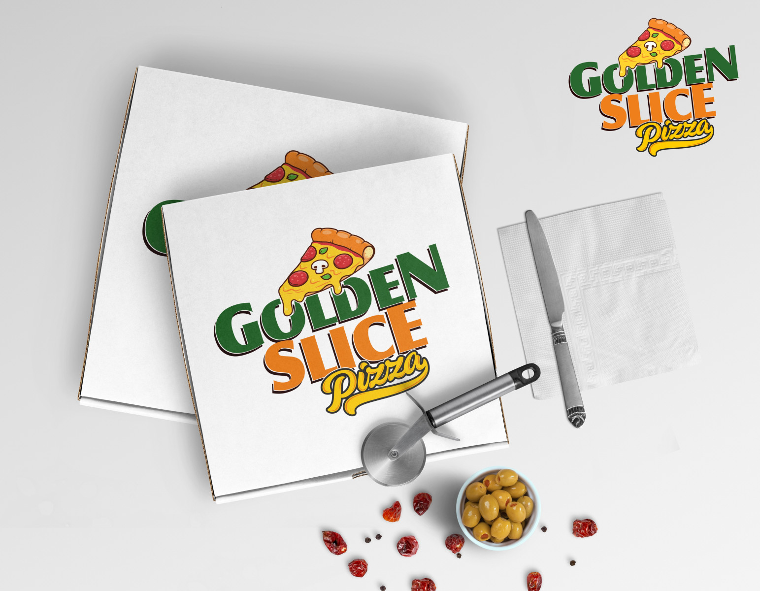 Tasarlayan grafiker mk-Yeni Pizza Restorantımız için Logo Tasarımı