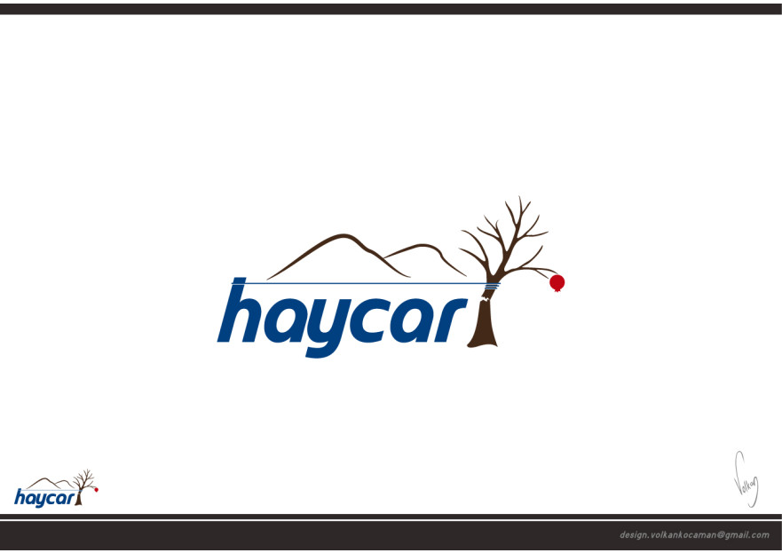 Haycar derneği logosunu arıyor yarışmasına tasarımcı volkanKocaman tarafından sunulan  tasarım 