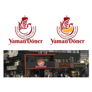 Kuru Yolum Helal Tavuk Döner Markası  yarışmasına tasarımcı grafikodam tarafından sunulan  tasarım 