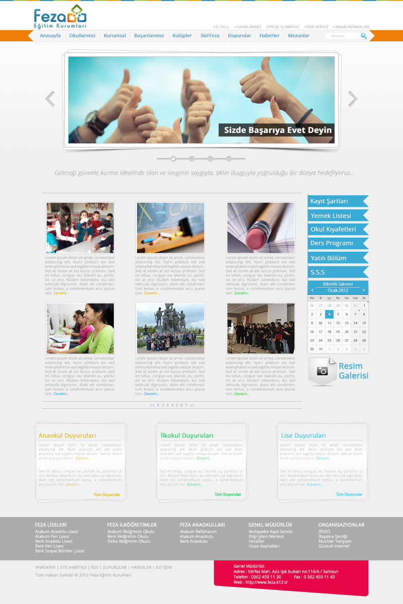 Tasarlayan karadenizli__61-Özel Okul Web Sitesi