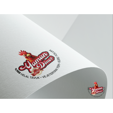 Kuru Yolum Helal Tavuk Döner Markası  yarışmasına tasarımcı GCLONR tarafından sunulan  tasarım 