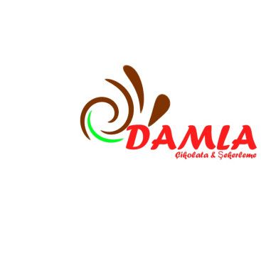 DAMLA Çikolata ve Şekerleme logo tasarım yarışmasına tasarımcı TeZCaN tarafından sunulan  tasarım 