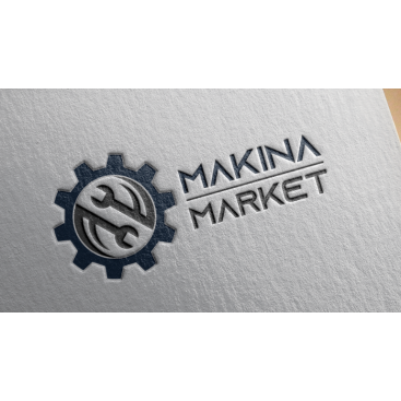 MAKİNA MARKET İSİMLİ ŞİRKETİMİZE LOGO  yarışmasına tasarımcı Designetry tarafından sunulan  tasarım 