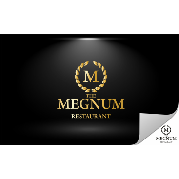 The Megnum Restoranı İçin Logo Tasarım. yarışmasına tasarımcı ErcanH tarafından sunulan  tasarım 