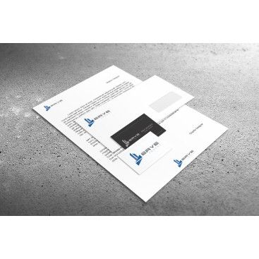 ERVE İnşaat İçin Logo+KurumsalKimlik yarışmasına tasarımcı Kalem tarafından sunulan  tasarım 