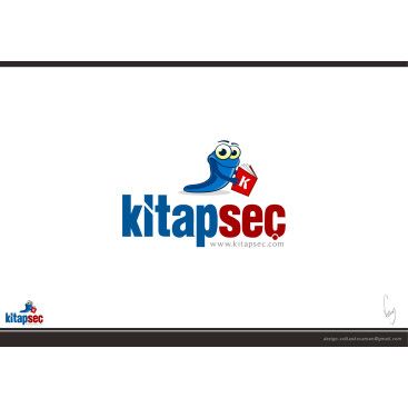  Kitap Satış Sitesine Logo yarışmasına tasarımcı volkanKocaman tarafından sunulan  tasarım 