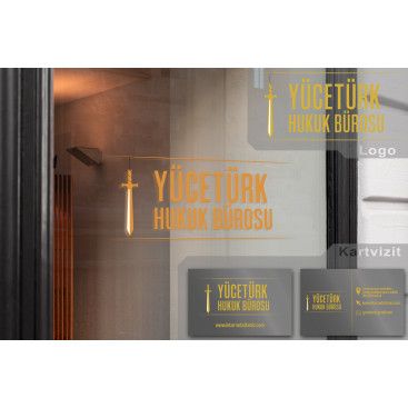 avukatlık ofisine logo ve kart tasarlama yarışmasına tasarımcı ak4 tarafından sunulan  tasarım 