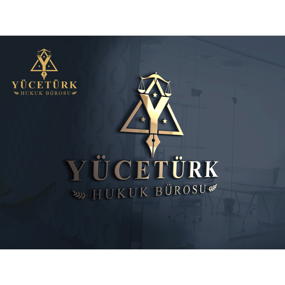 avukatlık ofisine logo ve kart tasarlama