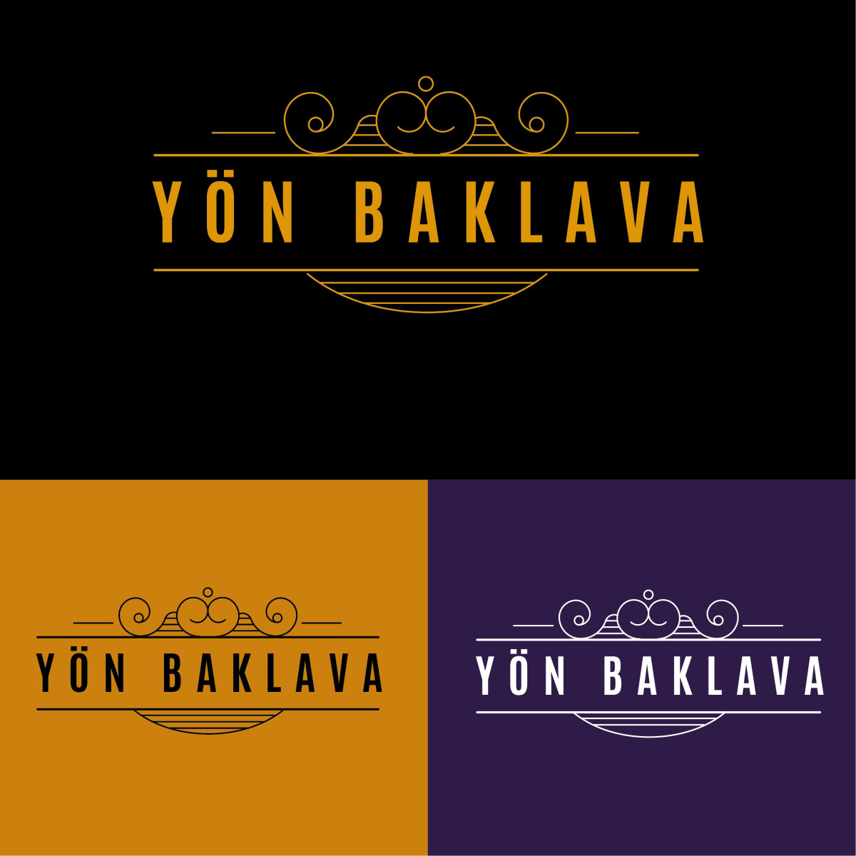 Tasarlayan ozanurtekin-Yön Baklava şirketimiz için sade ve şık