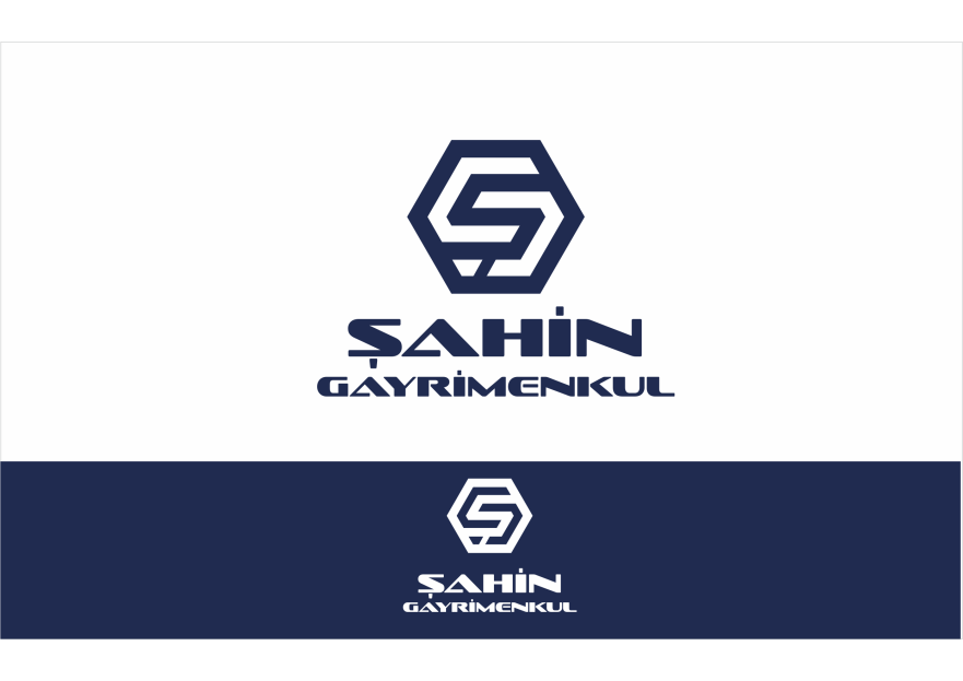 Şahin Gayrimenkul Logo + Kurumsal Kimlik yarışmasına tasarımcı ErcanH tarafından sunulan  tasarım 