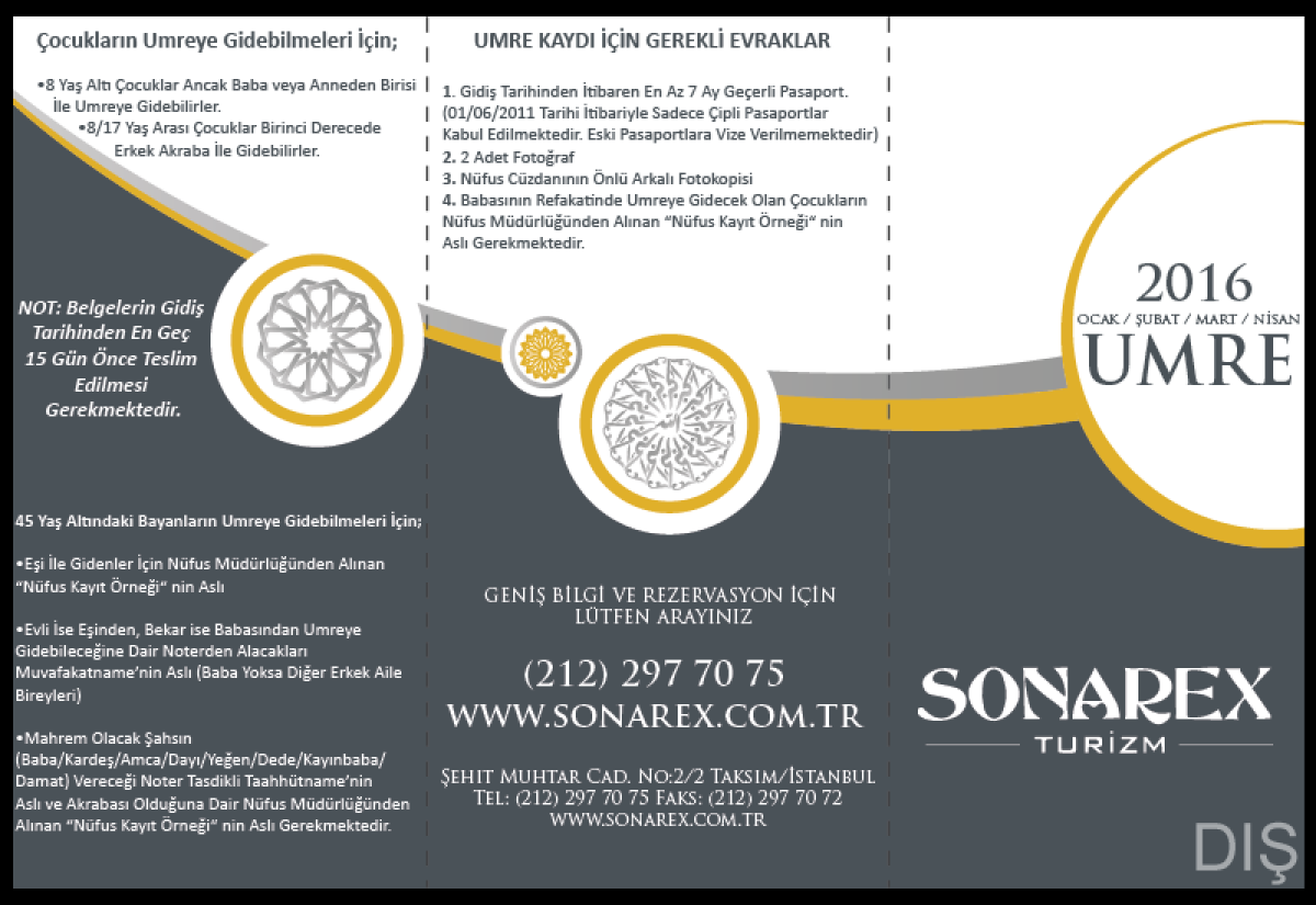 Tasarlayan fuzuli-Tur Programları Broşürü