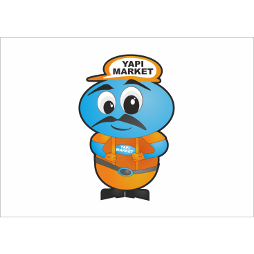 yapı market için maskot yarışmasına tasarımcı cagrisolakoglu tarafından sunulan  tasarım 