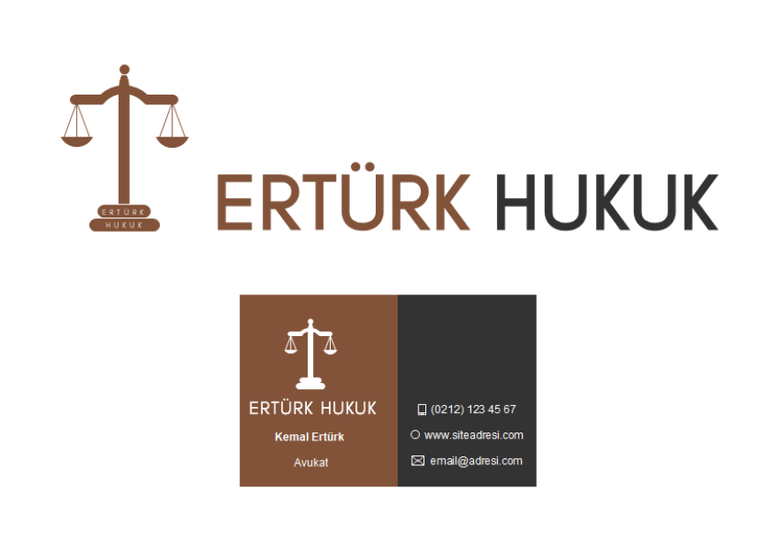 Hukuk bürosuna özel bir tasarım yarışmasına tasarımcı Design7 tarafından sunulan  tasarım 