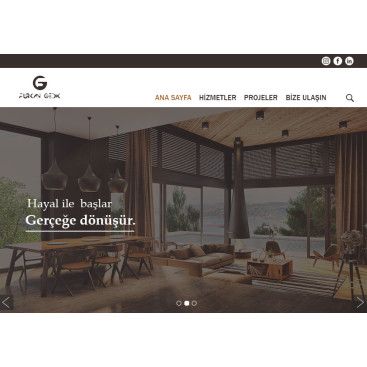 Mimari Tasarım sitesi / Modern ve Basic yarışmasına tasarımcı Tasarımkoza tarafından sunulan  tasarım 